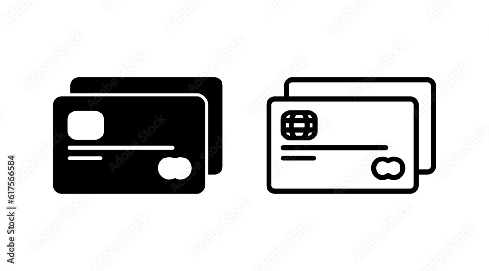 Credit card icon vector. payment icon. debit payment icon Credit card icon vector. payment icon. debit payment icon