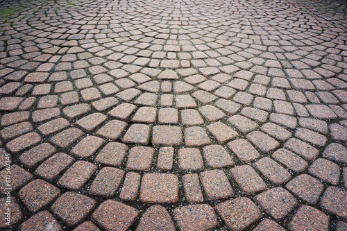 Stone pavement pattern. Abstract textured background.