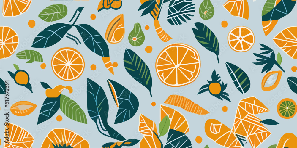 Tantalizing Tropical Orange Patterns for a Summery Escape