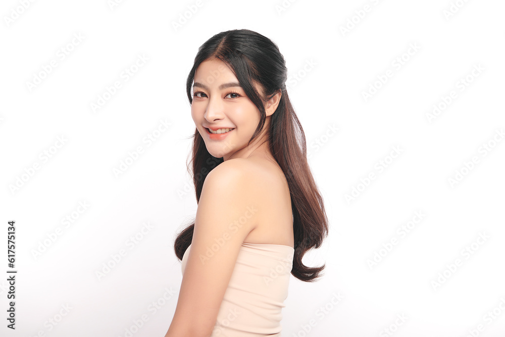 Beautiful young asian woman with clean fresh skin on white background, Face care, Facial treatment, Cosmetology, beauty and spa, Asian women portrait. Beautiful young asian woman with clean fresh skin on white background, Face care, Facial treatment, Cosmetology, beauty and spa, Asian women portrait.