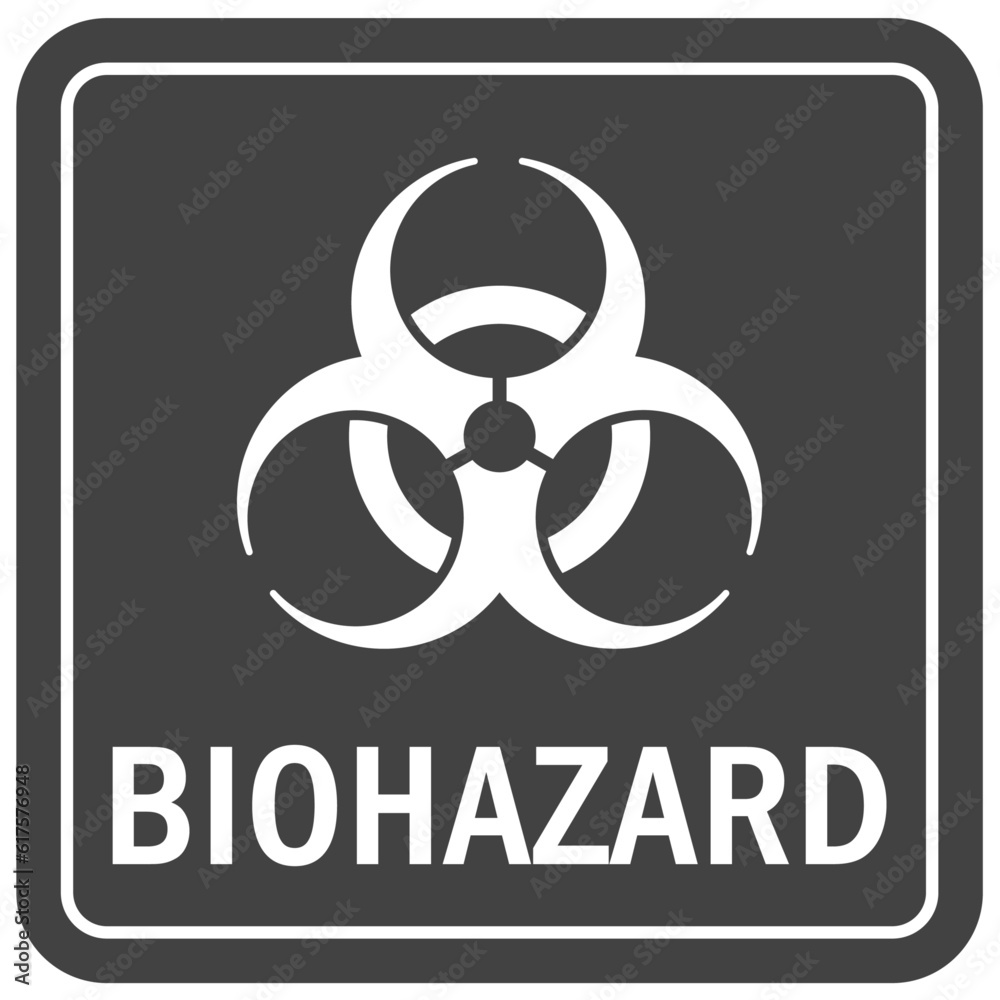 Biohazard warning sign and labels Biohazard warning sign and labels