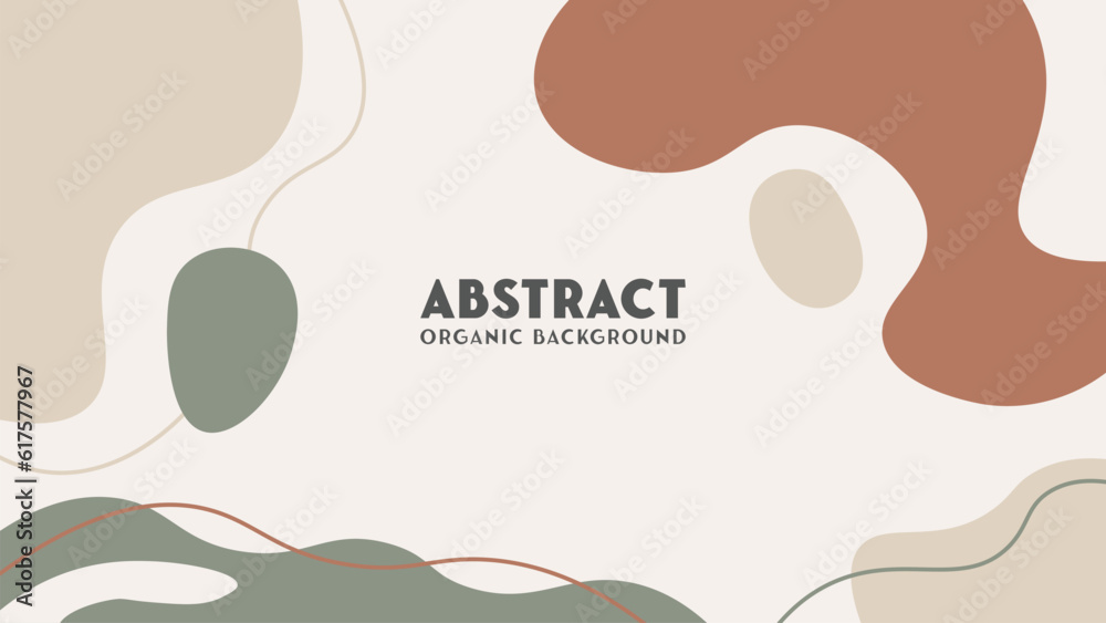Abstract organic playful earth tone color background