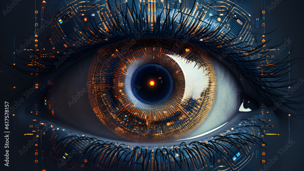 A laser vision correction poster - Generative AI A laser vision correction poster - Generative AI