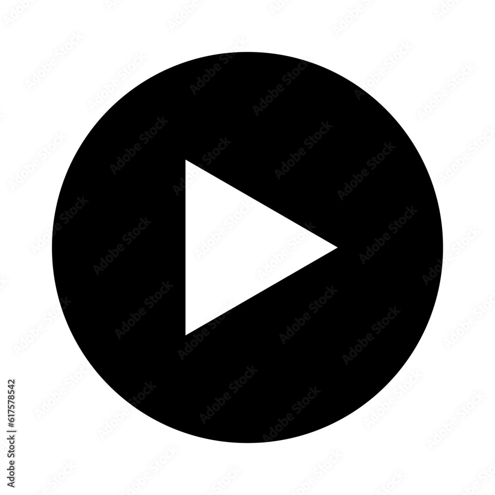 Play Icon. Vector illustration. stock image. Play Icon. Vector illustration. stock image.