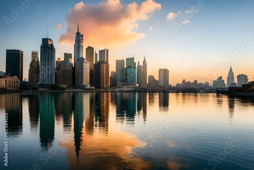 country skyline at sunset