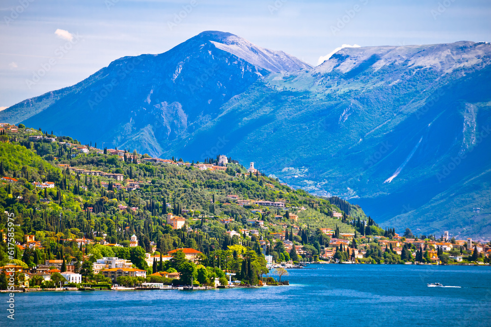 Lago di Garda near Gardone Riviera view, Lombardy region of Italy