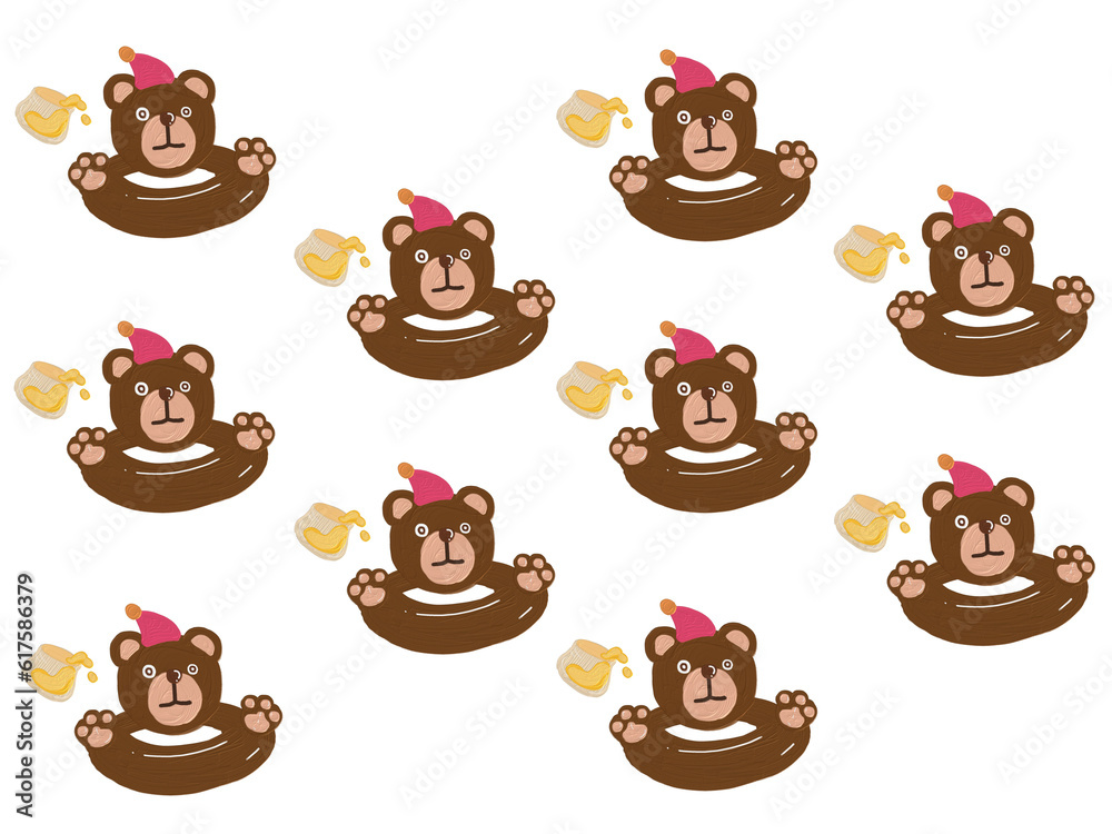 bear pattern background bear pattern background