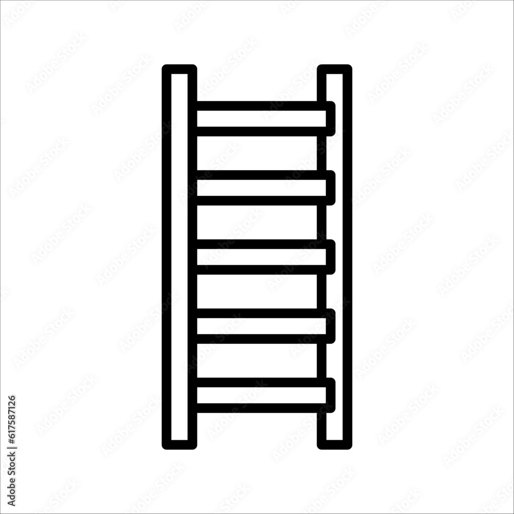 ladder icon vector design element logo template, on white background, eps 10. ladder icon vector design element logo template, on white background, eps 10.