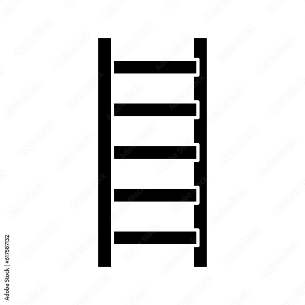 ladder icon vector design element logo template, on white background, eps 10. ladder icon vector design element logo template, on white background, eps 10.
