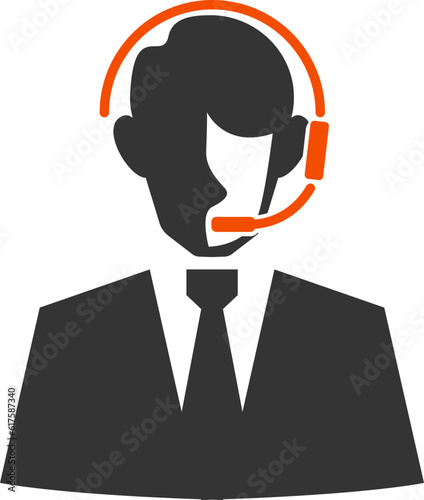 Telephone operator icon design