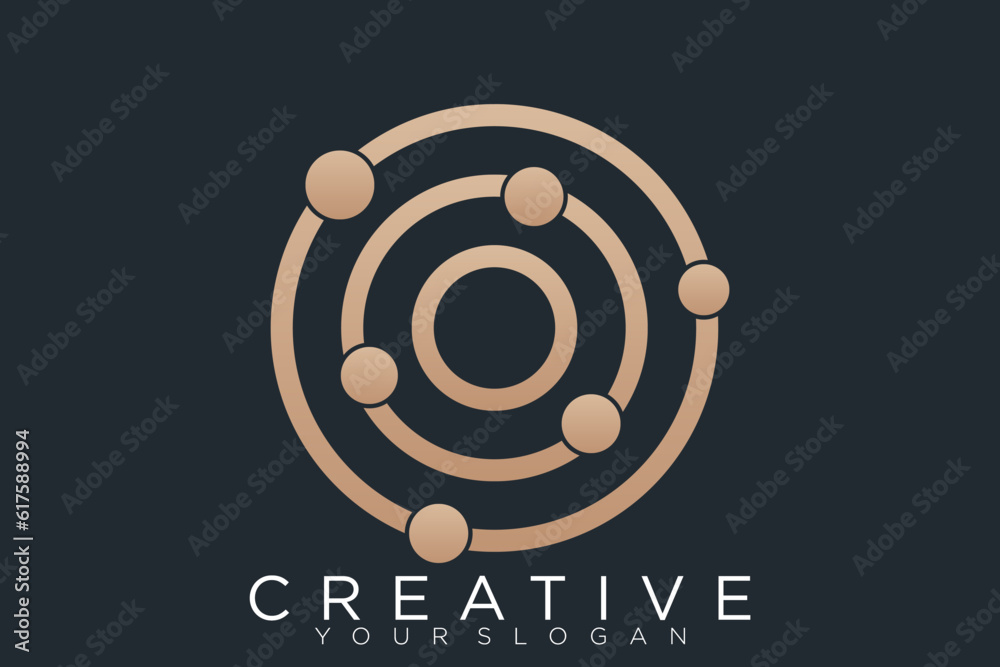 Abstract design concept for branding with golden gradient. Abstract design concept for branding with golden gradient.