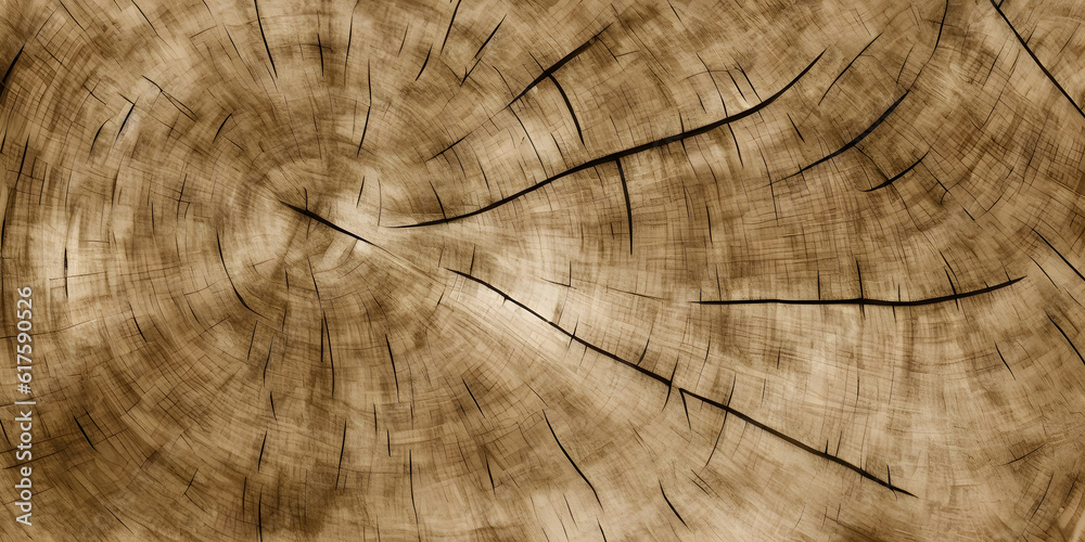 Naklejka premium Wood texture, background, ai generated