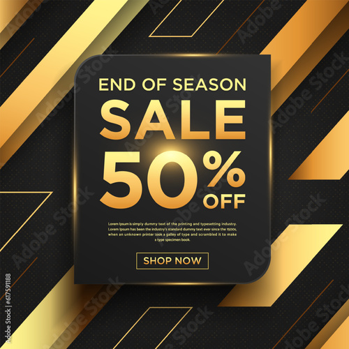 Asbtract black gold sales background