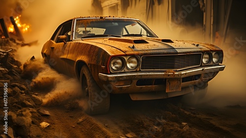 old car in the desert © Astanna Media