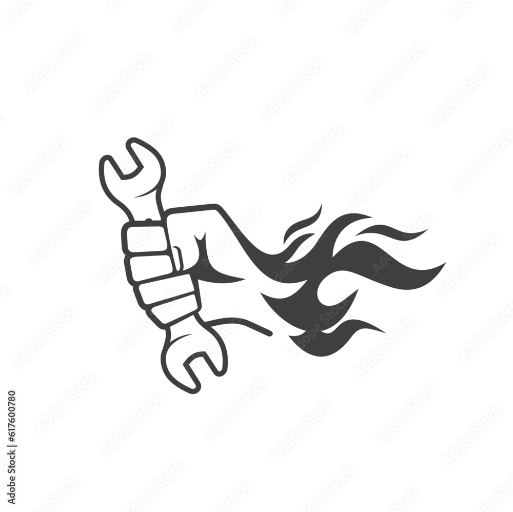 Obraz premium illustration of maintenance, engine maintenance, vector art.