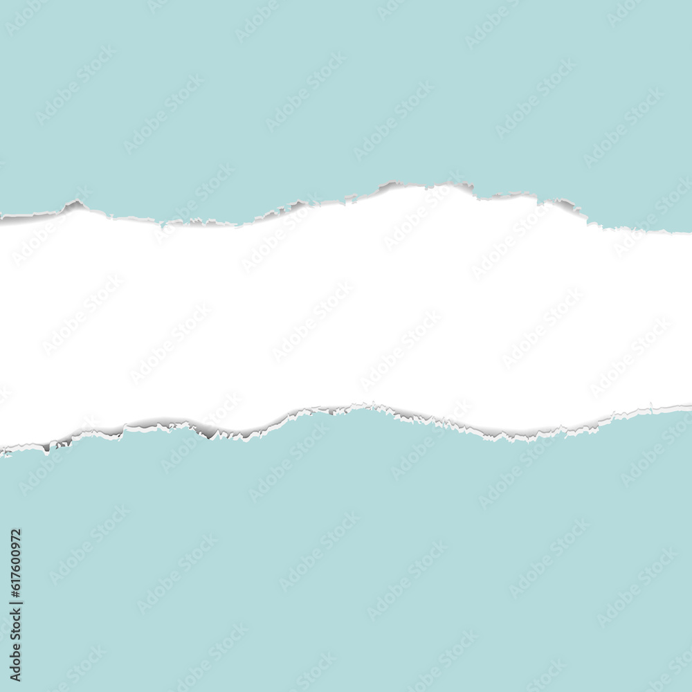 Obraz premium Torn Paper Borders Gradient Mesh, Vector Illustration