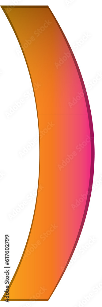 Gradient round bracket symbol Gradient round bracket symbol
