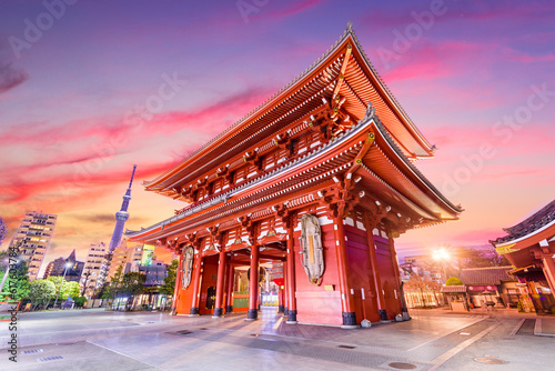 Sensoji Temple gate in Tokyo, Japan.