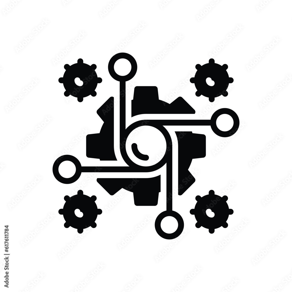 Valokuva Black solid icon for synthesis