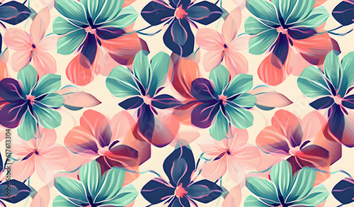 Floral pattern, Abstract floral texture background