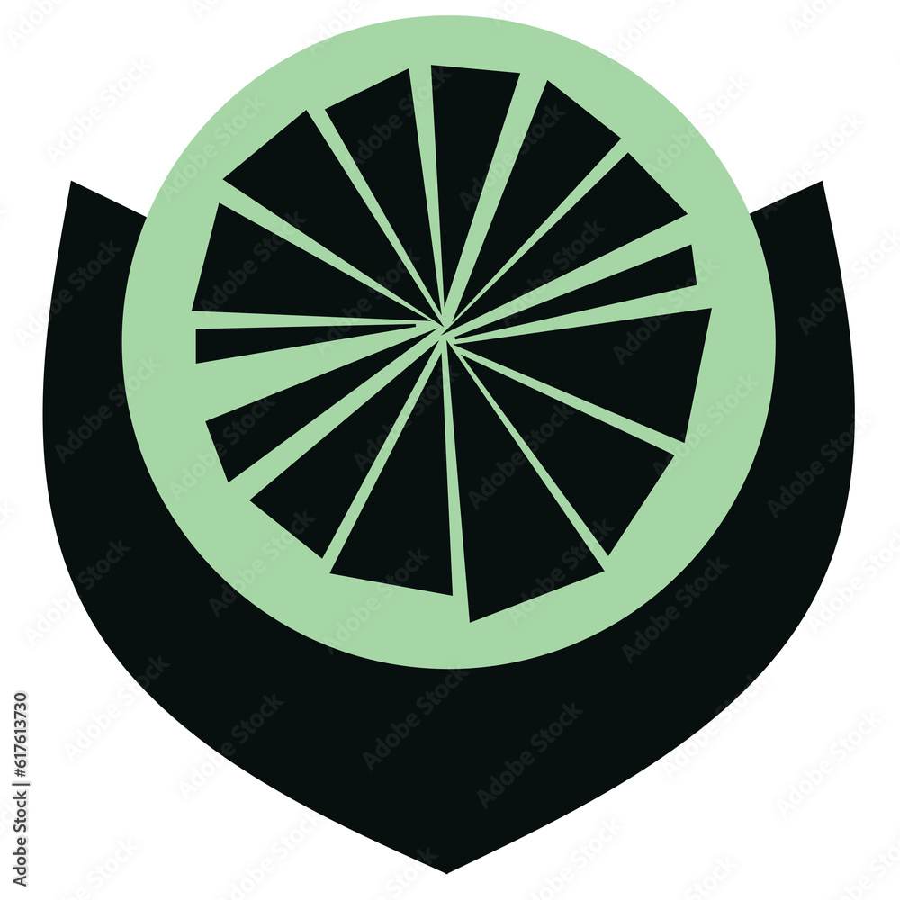 Mid-Century flower shape abstract floral design Mid-Century flower shape abstract floral design