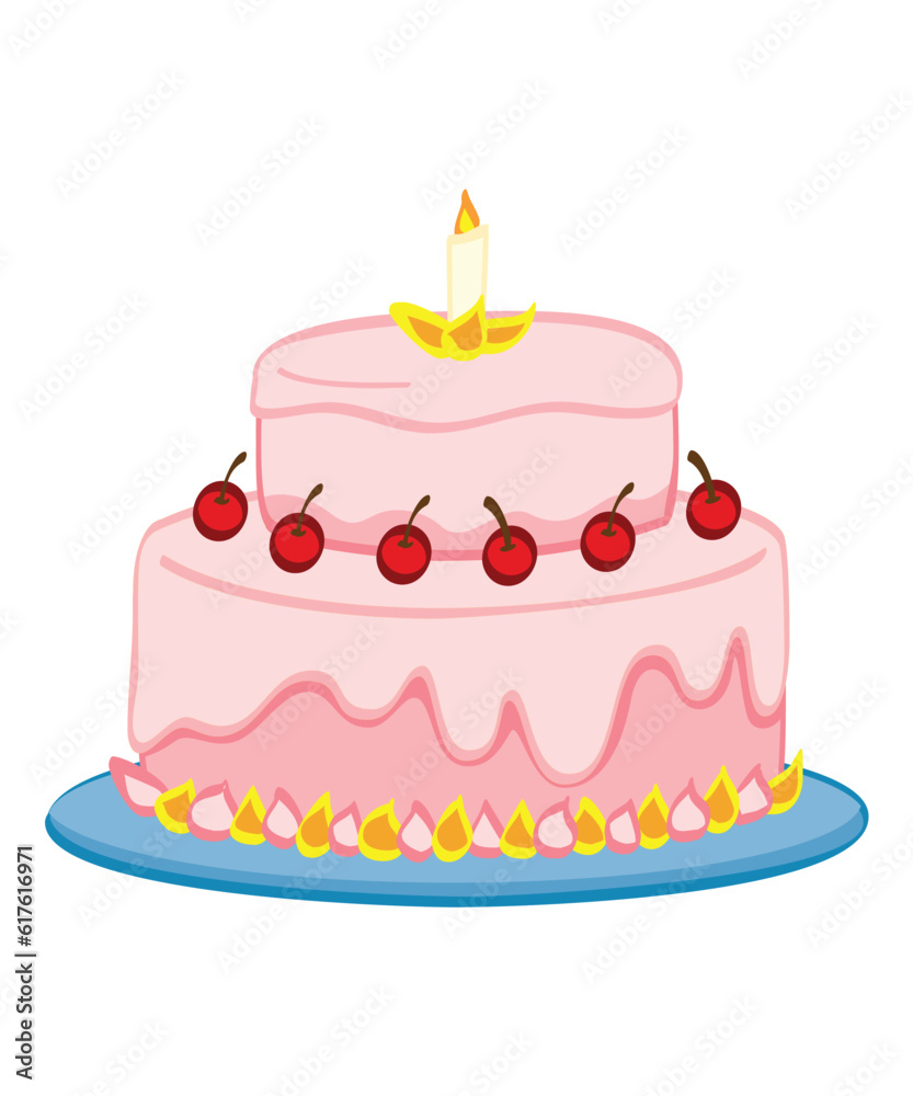 birthday cake with a candle birthday cake with a candle