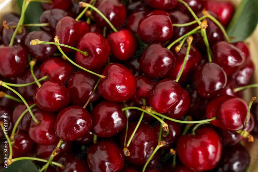 Texture of sweet cherries as background, closeup Texture of sweet cherries as background, closeup