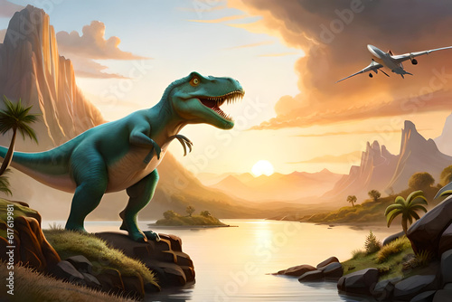 tyrannosaurus dinosaur 3d render © Mohan