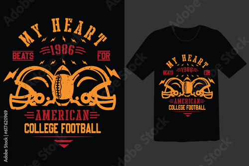 American college football t shirt