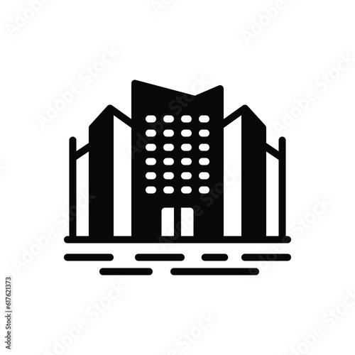 Black solid icon for urban 