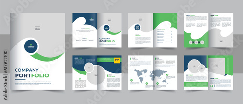 Corporate business presentation guide brochure template with cover, Company Profile Brochure Layout