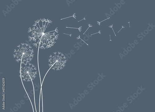 Dandelion wall decal,flow in the wind wall decal,dandelion wall stickers,dandelion flying wall decal children's room 
