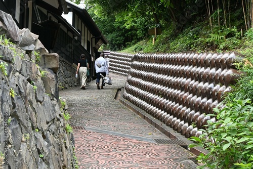 Japan sightseeing trip. Scenery of 'Tokoname ware town promenade'. Tokoname City, Aichi Prefecture. photo