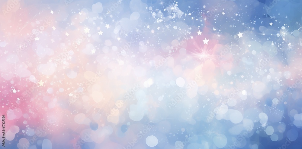 light blue bokeh background with lights and stars in the form of a shaped canvas light white and light beige Pale pink and light indigo add light, Christmas. light blue bokeh background with lights and stars in the form of a shaped canvas light white and light beige Pale pink and light indigo add light, Christmas.