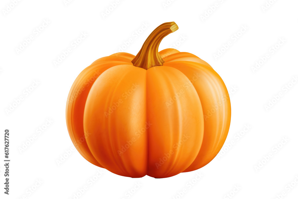 pumpkin, transparent background (PNG). Generative AI. pumpkin, transparent background (PNG). Generative AI.