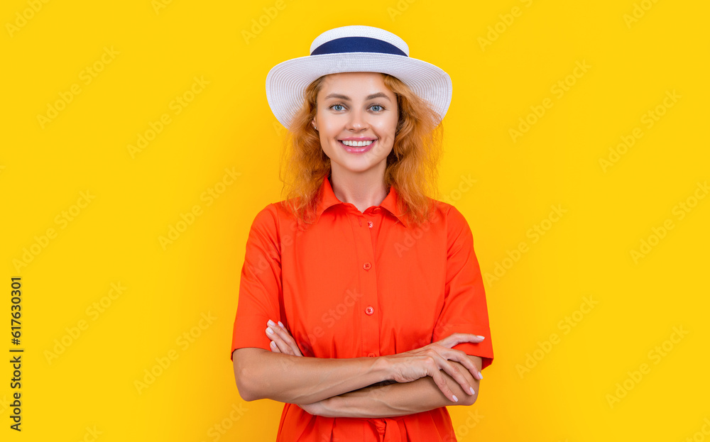 happy retro stylish woman at summer isolated on yellow. retro stylish woman at summer happy retro stylish woman at summer isolated on yellow. retro stylish woman at summer