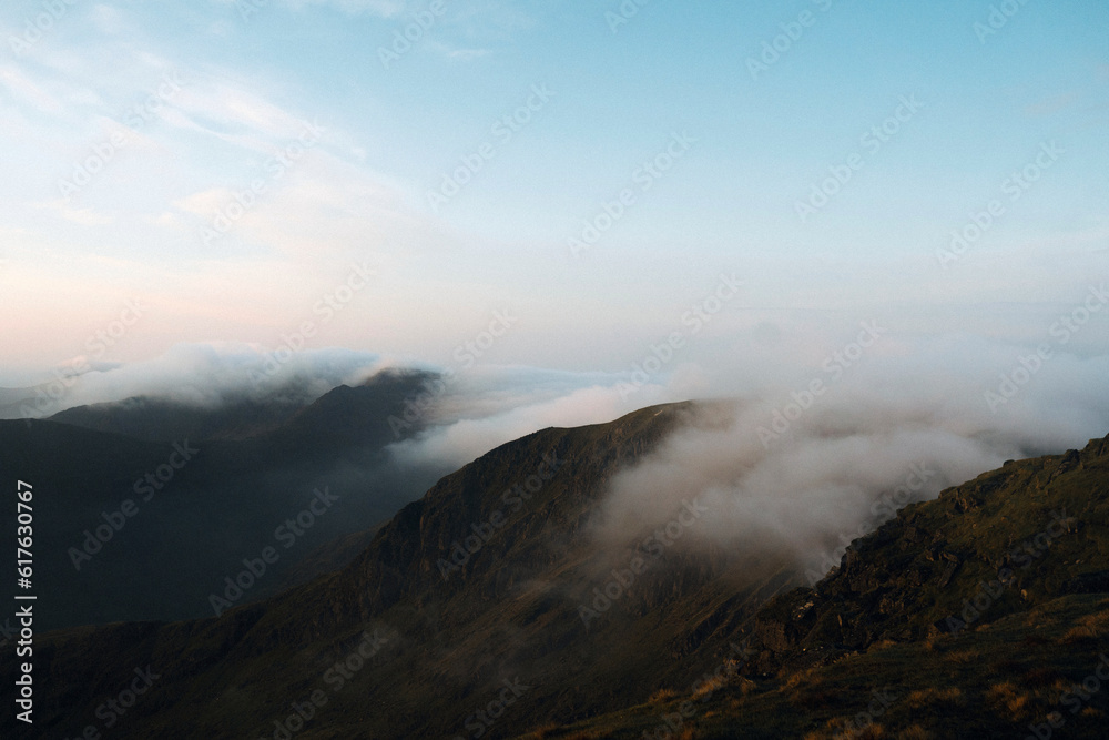 View of Helvellyn range at the Lake District in England