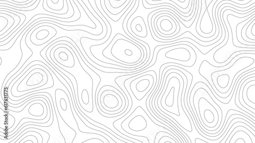 Abstract white topography vector background. Line topography map design. The concept of conditional geographical pattern and topography.	