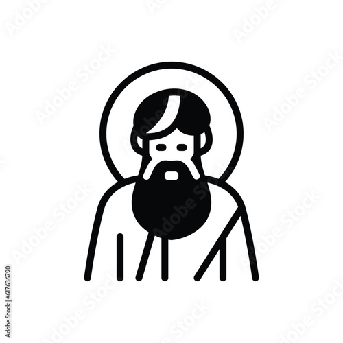 Black solid icon for jacob 