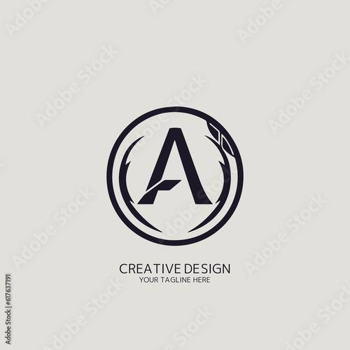 
A logo that symbolically uses the letter A