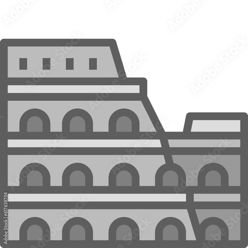 colosseum two tone icon