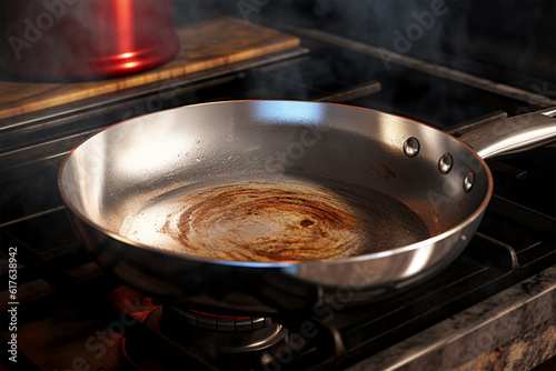 Close up pan for cooking food
