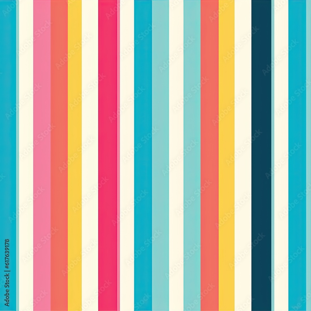 colorful striped background, Generative AI