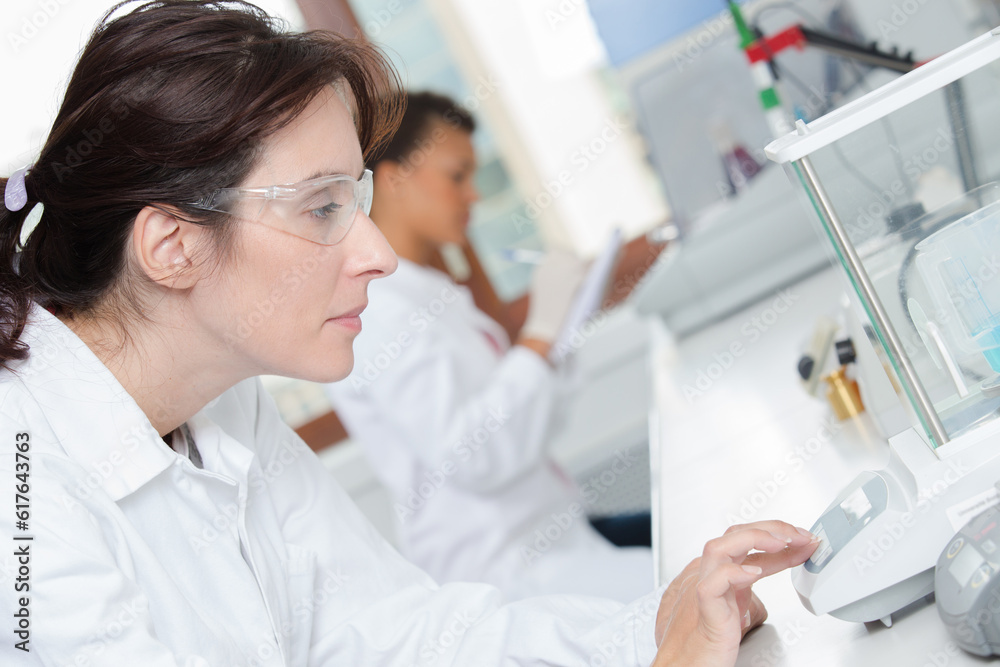 female researcher in a laboratory female researcher in a laboratory