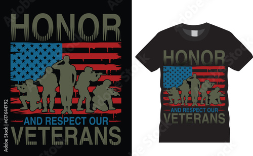 U.S military Army Memorial Day American Veteran T-shirt design vector. Illustration Gun Wireless solder Freedom graphic typography Honoring template liberty premium. Ready for print, poster, Banner.  