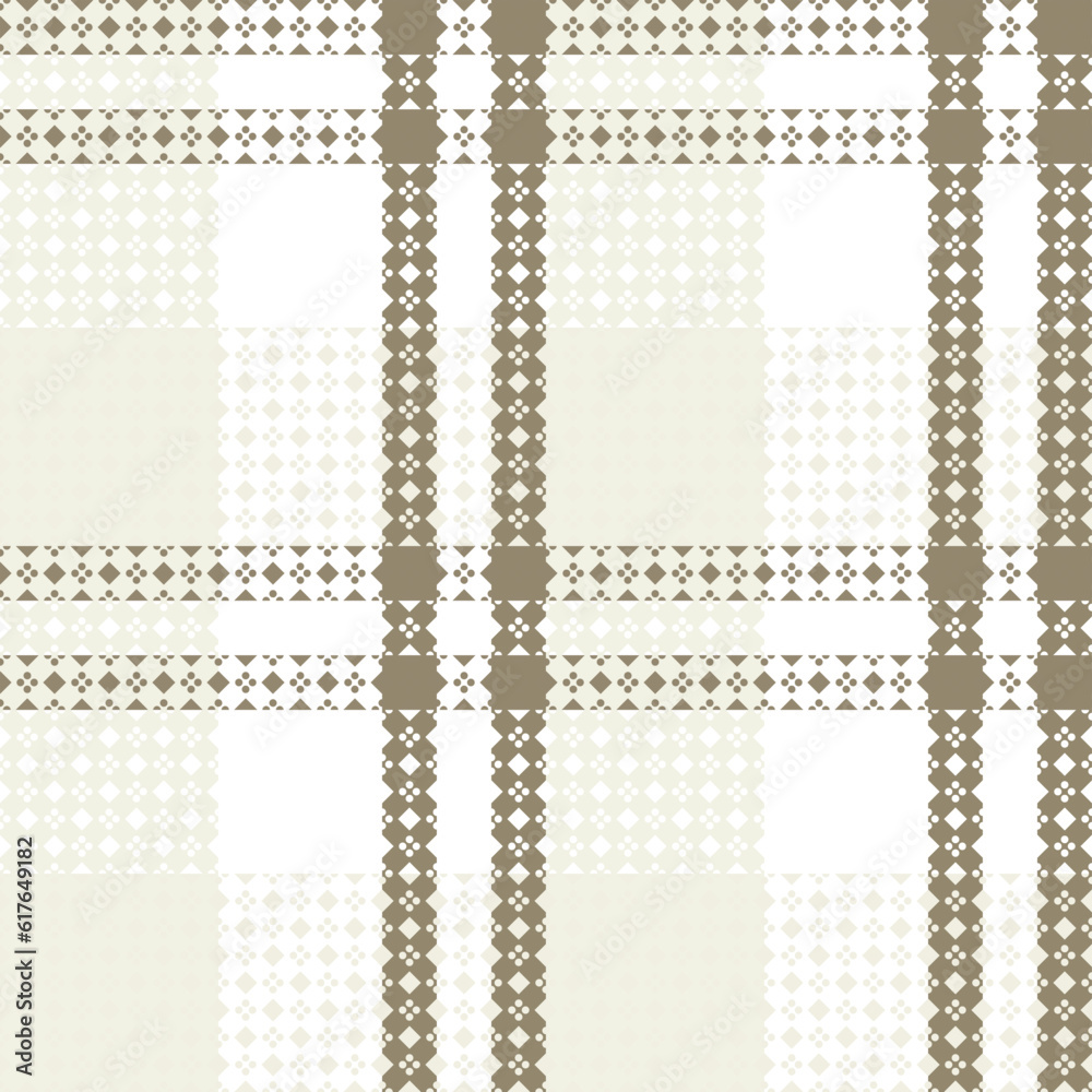 Tartan Plaid Vector Seamless Pattern. Plaid Pattern Seamless. Traditional Scottish Woven Fabric. Lumberjack Shirt Flannel Textile. Pattern Tile Swatch Included.