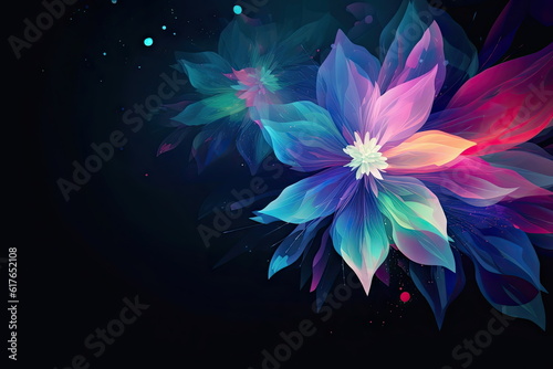 abstract flower background  modern style