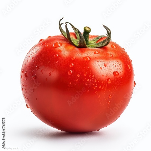 Tomato isolated on white background. Generative AI