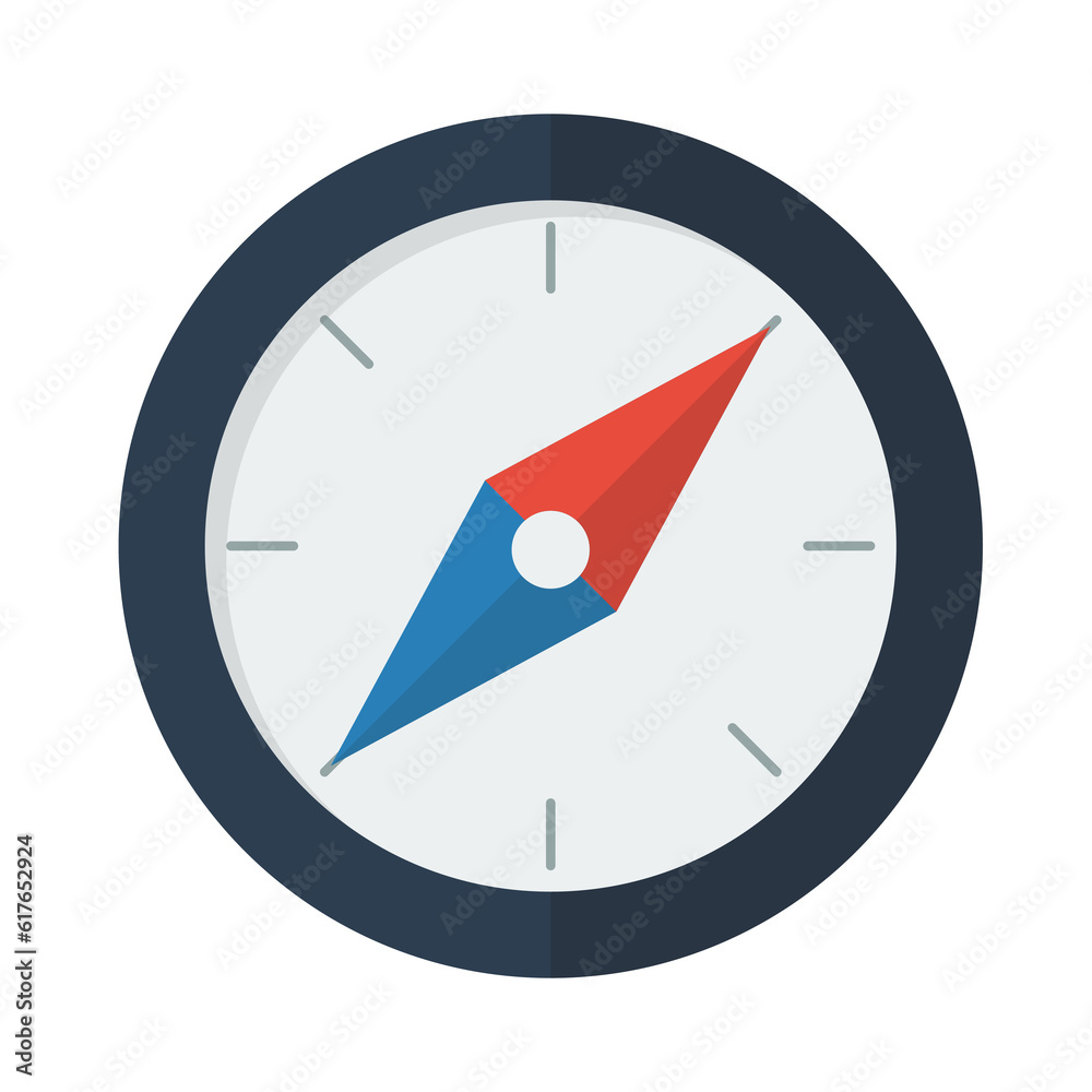 Compass flat icon Compass flat icon