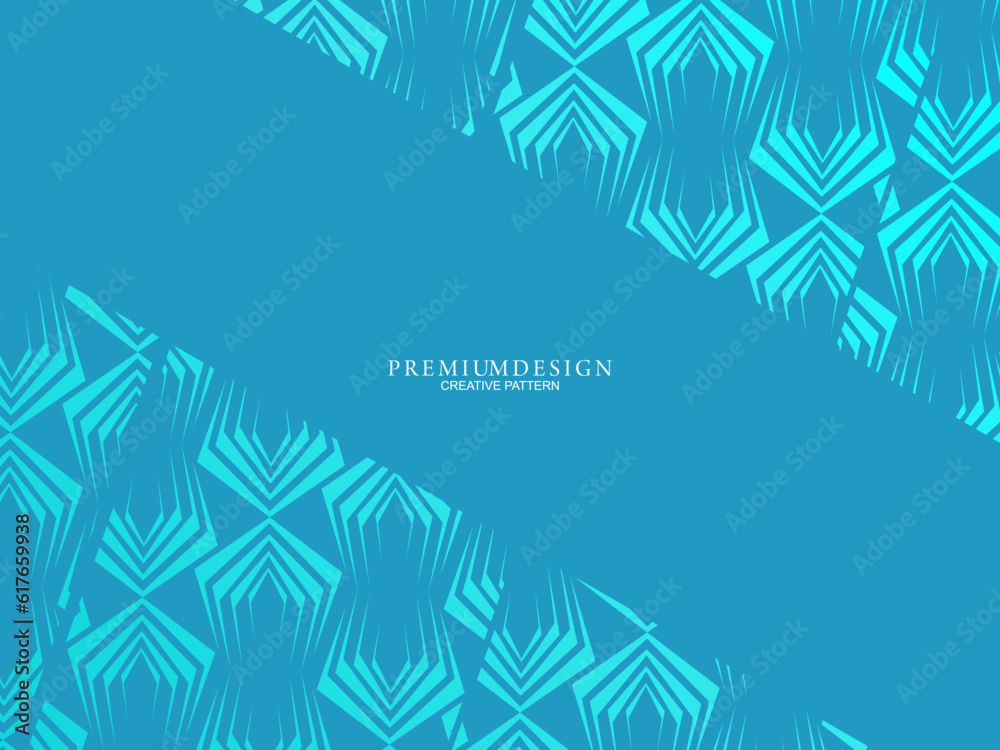 Premium background design with diagonal blue stripe pattern. Vector horizontal template for digital lux business banner, contemporary formal invitation, luxury voucher, prestigious gift certificate.